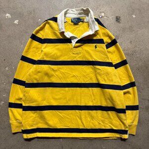 Vintage 90s Y2k Polo Ralph Lauren rugby long sleeve shirt size xl